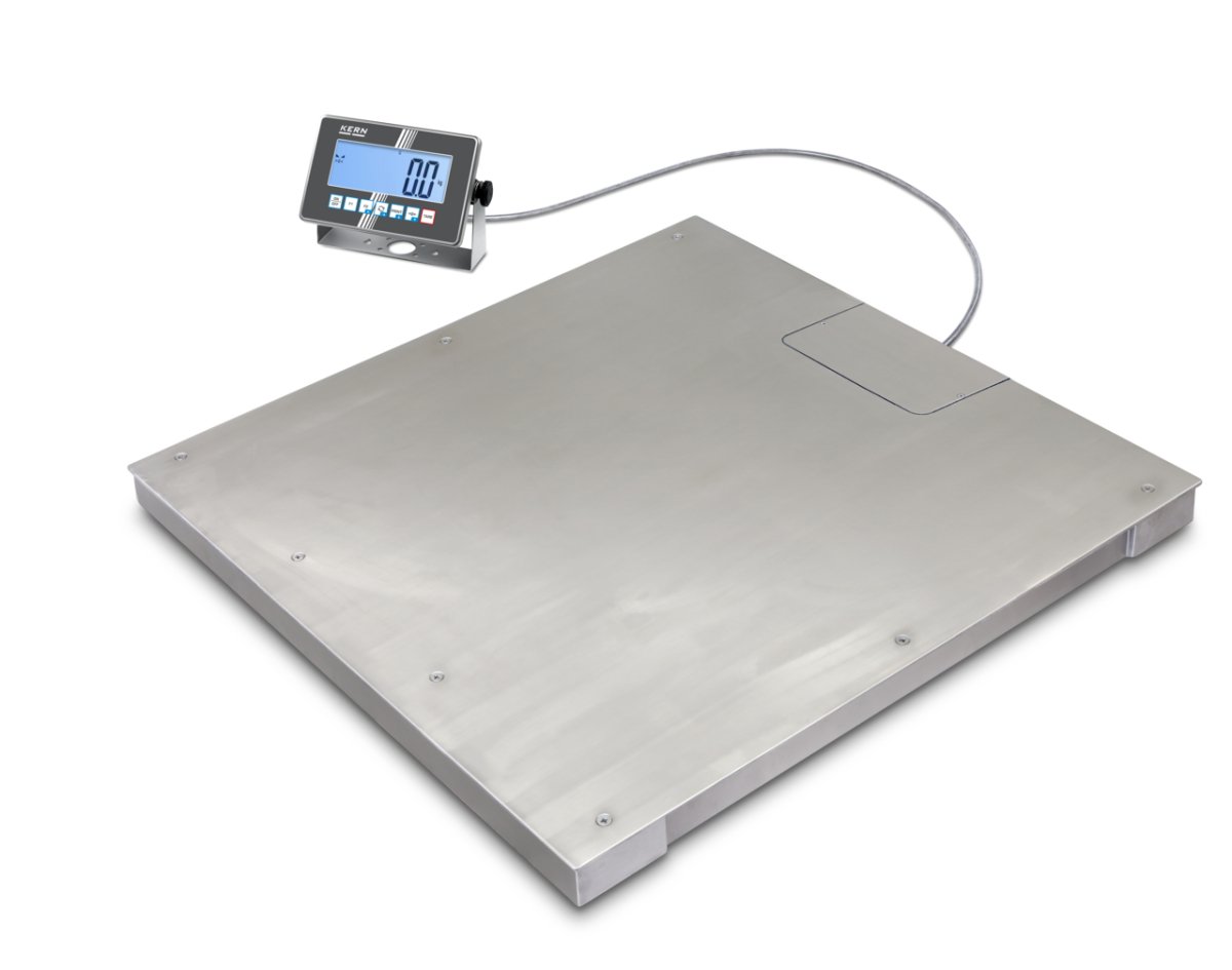KERN & SOHN BXC 600K-1SM BXC Floor Scale, 600 kg Capacity, 0.2 kg Readability, IP68 Rated, RS-232 / USB - BXC 600K-1SM - Floor Scales - KERN & SOHN - Weighcore
