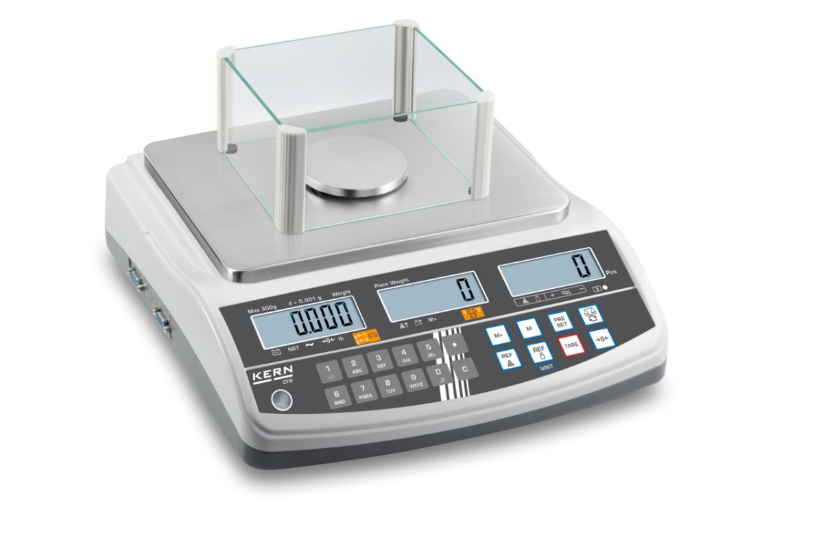KERN & SOHN CCS 6K-6 CCS Counting System, 6 kg Capacity, 1 g Readability, IP23 Rated, RS-232 - CCS 6K-6 - Counting Scales - KERN & SOHN - Weighcore