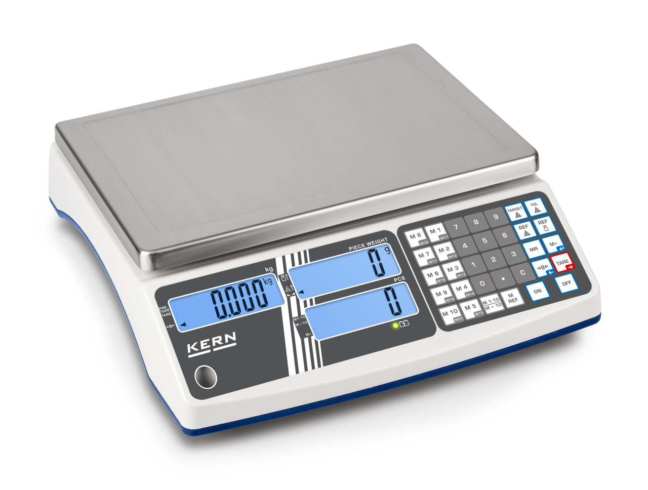 KERN & SOHN CIB 30K-3 CIB Counting Scale, 30 kg Capacity, 0.002 kg Readability, IP65 Rated