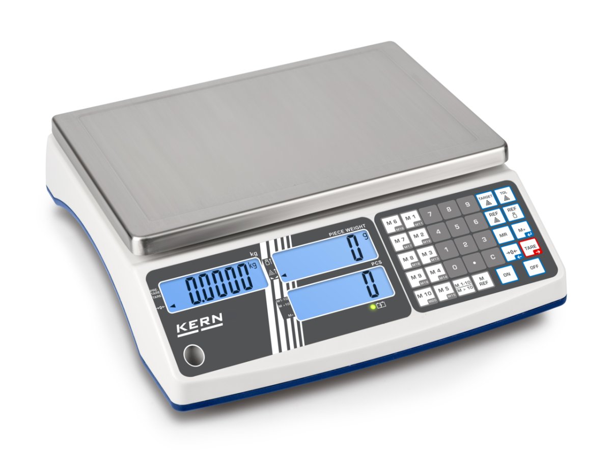 KERN & SOHN CIB 3K-4 CIB Counting Scale, 3 kg Capacity, 0.0002 kg Readability, IP65 Rated - CIB 3K-4 - Counting Scales - KERN & SOHN - Weighcore