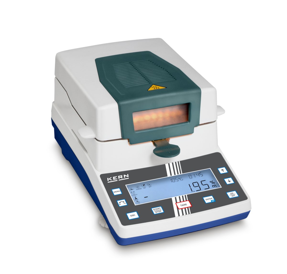 KERN & SOHN DAB 200-2IR DAB Moisture Analyzer, 200 g Capacity, 0.01 g Readability, Graphic Display, RS-232 - DAB 200-2IR - Moisture Analyzers - KERN & SOHN - Weighcore