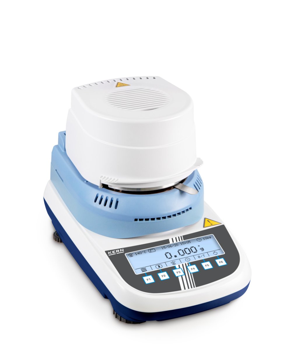 KERN & SOHN DLB 160-3A DLB Moisture Analyzer, 160 g Capacity, 0.001 g Readability, LCD Graphic; LCD Graphic Display, RS-232 - DLB 160-3A - Moisture Analyzers - KERN & SOHN - Weighcore