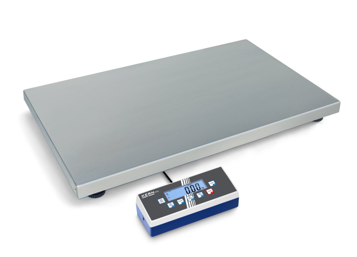 KERN & SOHN EOC 100K-2XXL EOC Platform Scale, 150 kg Capacity, 0.05 kg Readability, IP65 Rated, RS-232 - EOC 100K-2XXL - Weigh Platforms - KERN & SOHN - Weighcore