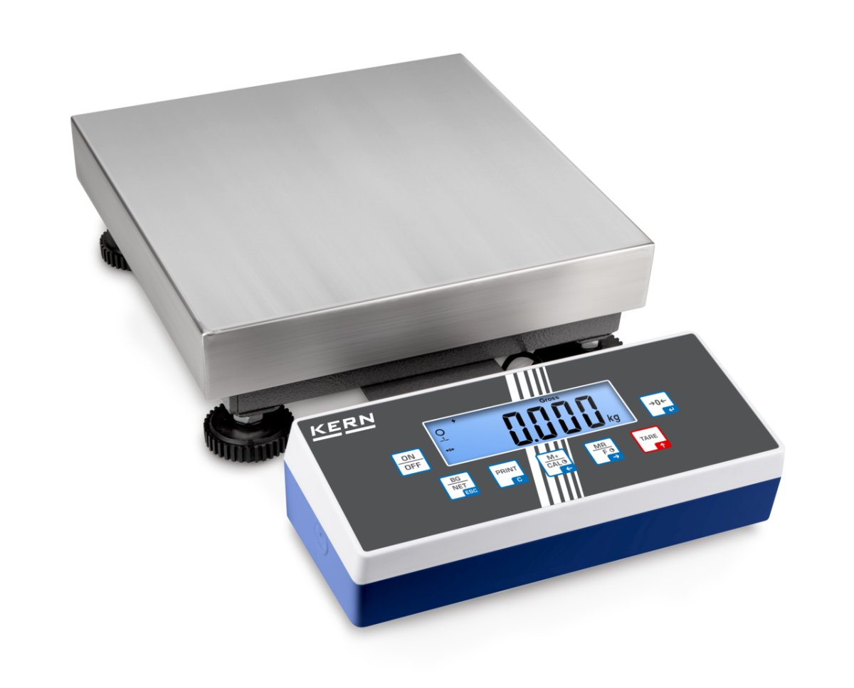 KERN & SOHN EOC 100K-3 EOC Platform Scale, 150 kg Capacity, 0.005 kg Readability, IP65 Rated, RS-232 - EOC 100K-3 - Weigh Platforms - KERN & SOHN - Weighcore