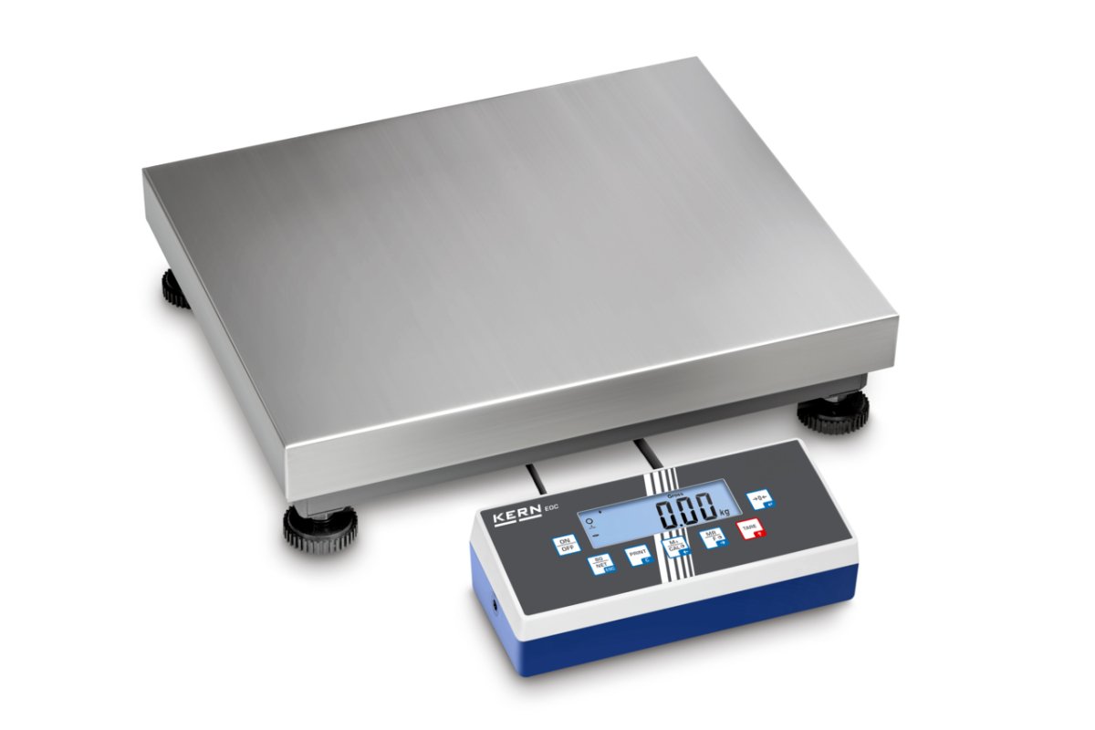 KERN & SOHN EOC 300K-2 EOC Platform Scale, 300 kg Capacity, 0.1 kg Readability, IP65 Rated, RS-232 - EOC 300K-2 - Weigh Platforms - KERN & SOHN - Weighcore