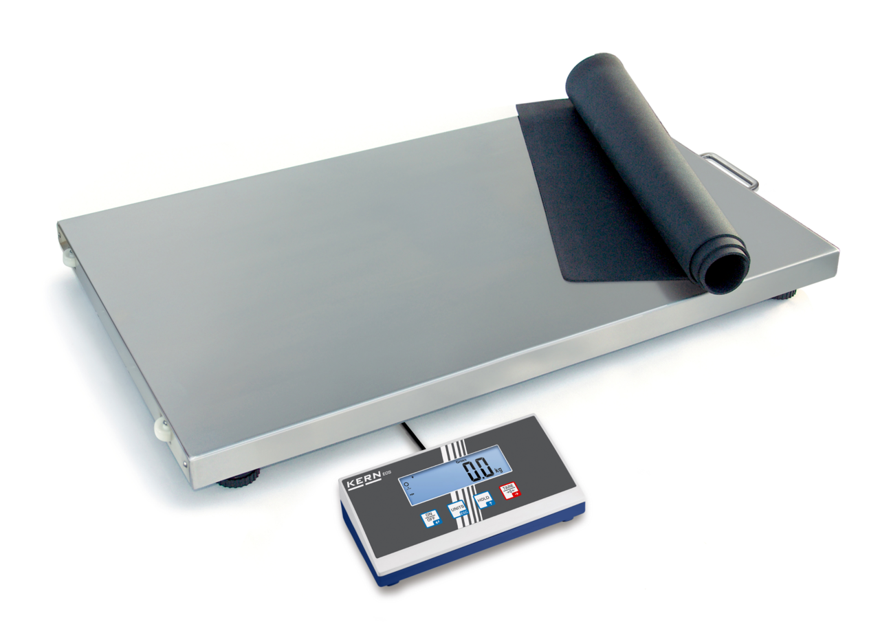 KERN & SOHN EOS 300K100XL EOS Platform Scale, 300 kg Capacity, 0.1 kg Readability, LCD Ch Display