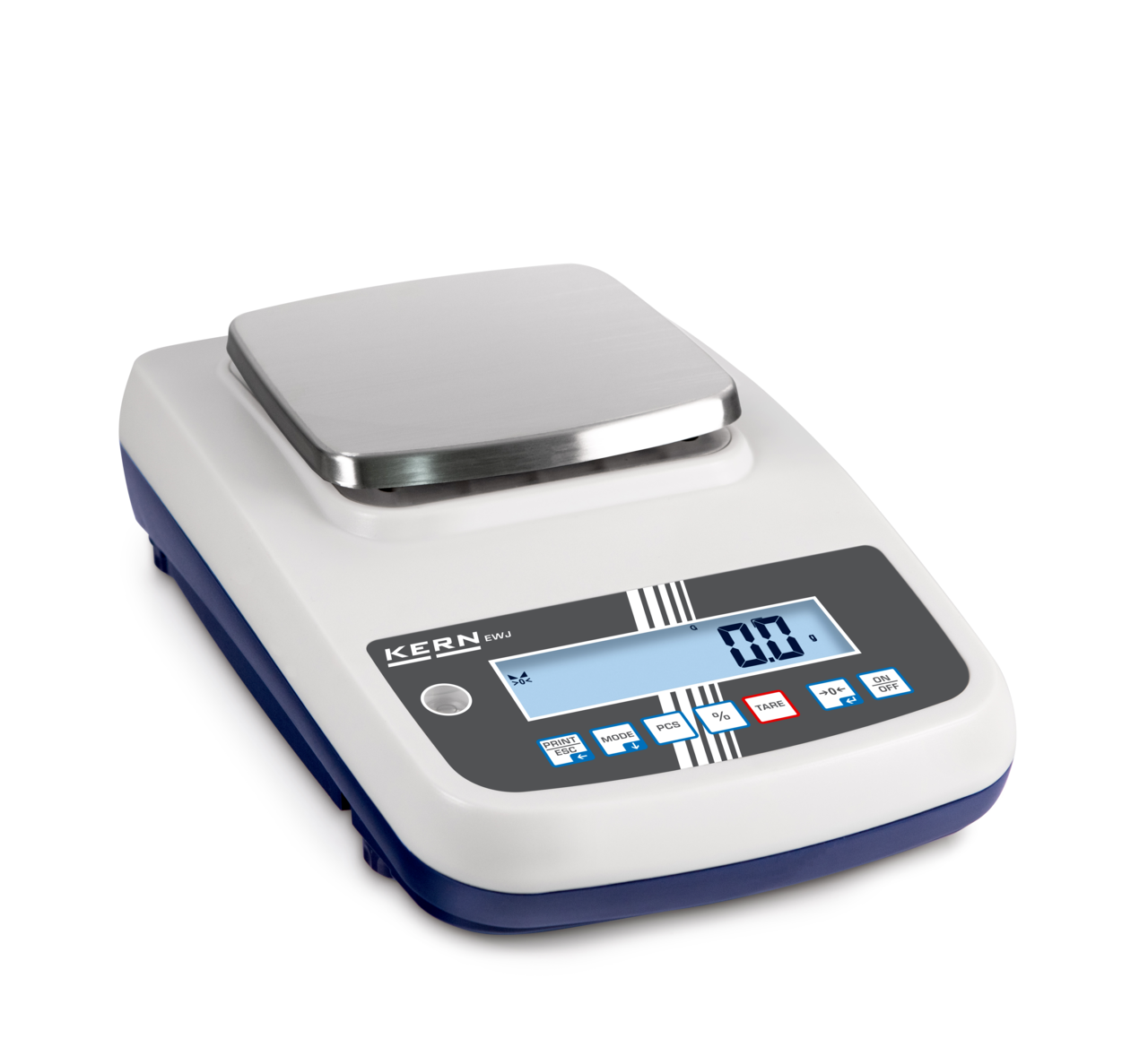 KERN & SOHN EWJ 6000-1M EWJ Precision Balance, 6000 g Capacity, 0.1 g Readability, IP65 Rated, USB / Bluetooth