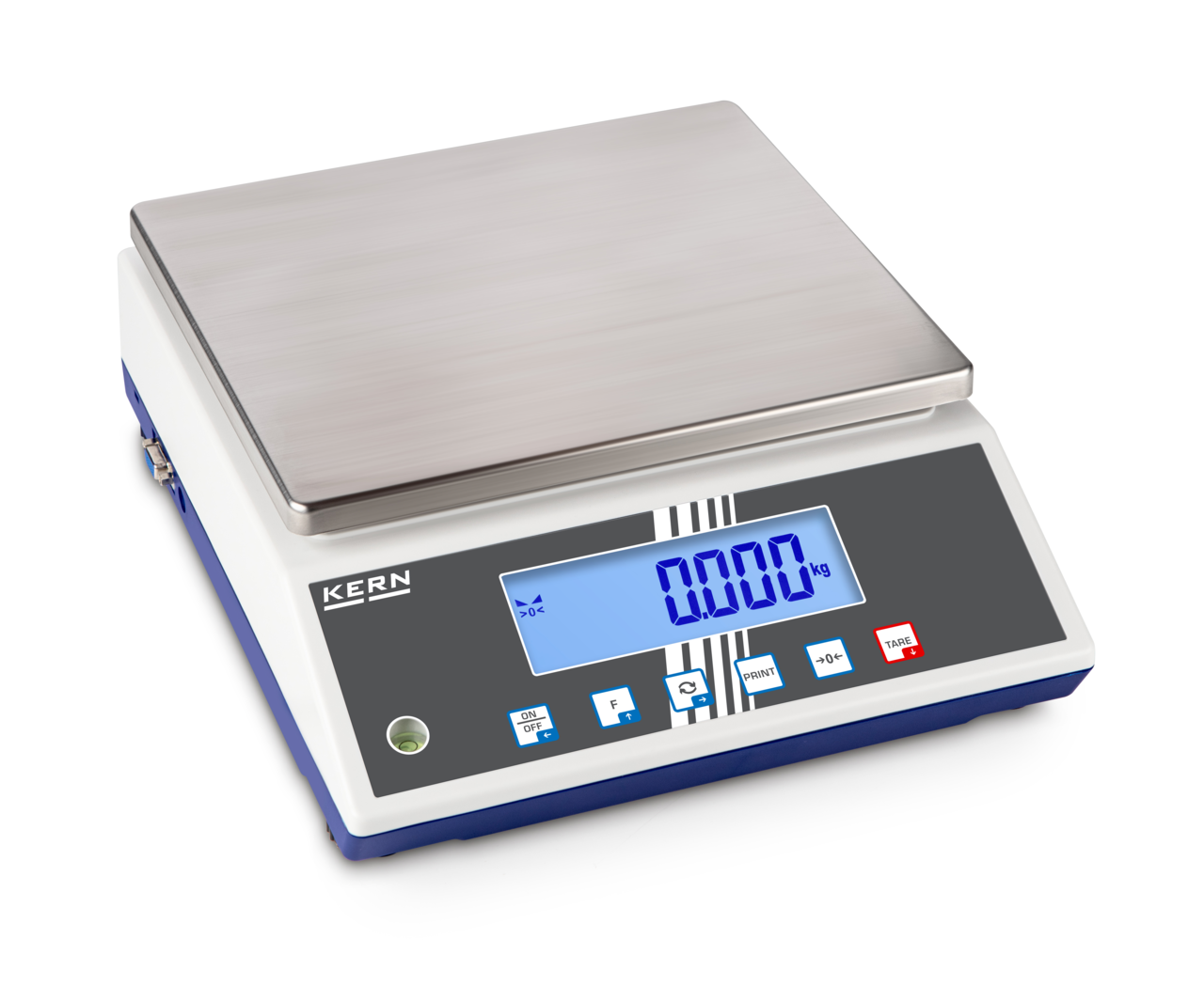 KERN & SOHN FCB 15K-3DM FCB Bench Scale, 15 kg Capacity, 0.005 kg Readability, IP65 Rated, USB / WiFi
