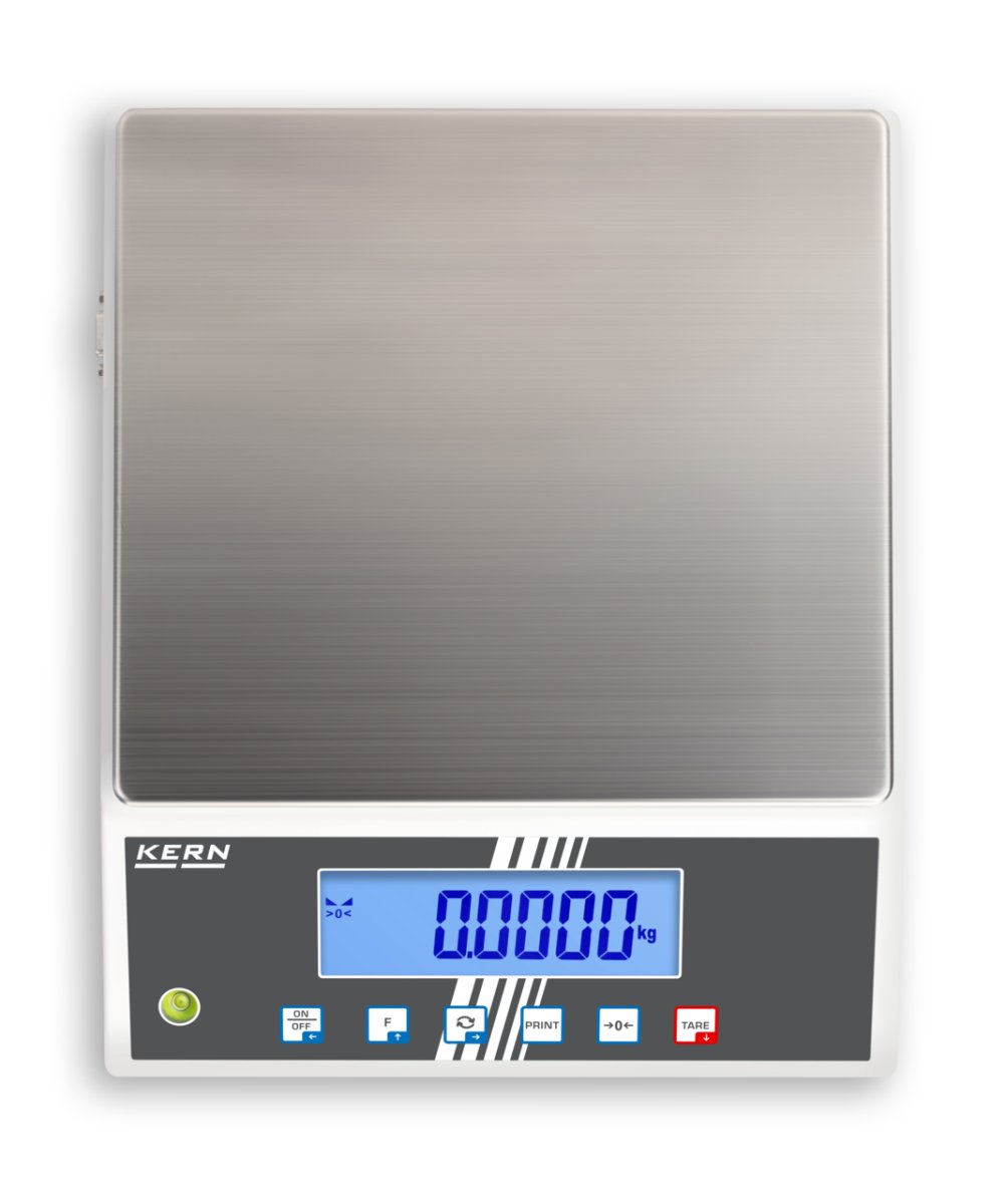 KERN & SOHN FCB 30K-4 FCB Bench Scale, 30 kg Capacity, 0.0002 kg Readability, IP65 Rated, RS-232 / USB - FCB 30K-4 - Bench Scales - KERN & SOHN - Weighcore