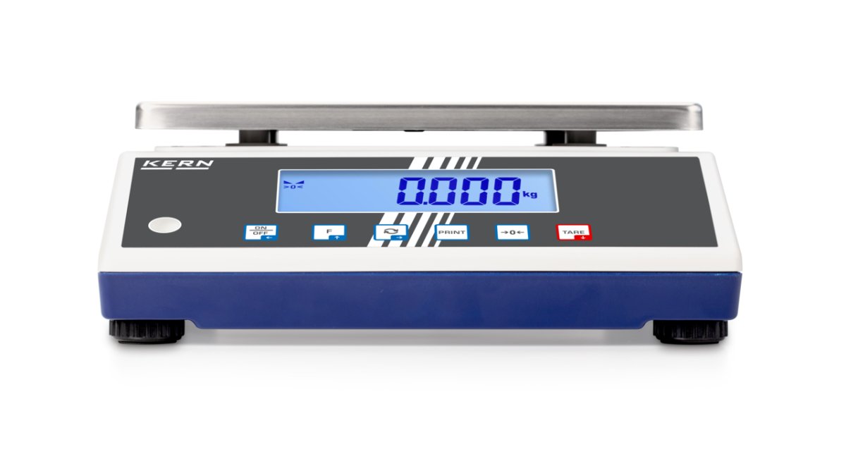 KERN & SOHN FCB 30K1 FCB Bench Scale, 30 kg Capacity, 0.001 kg Readability, IP65 Rated, RS-232 / USB - FCB 30K1 - Bench Scales - KERN & SOHN - Weighcore