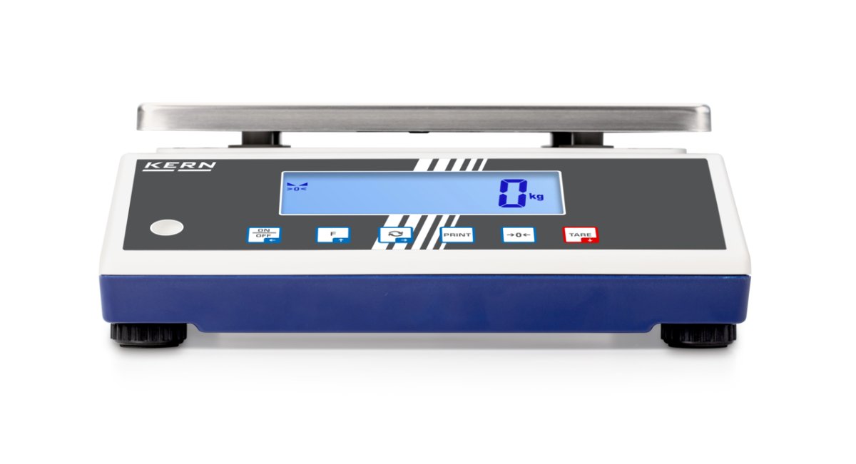 KERN & SOHN FCB 6K-3DM FCB Bench Scale, 6000 g Capacity, 2 g Readability, IP65 Rated, USB / WiFi - FCB 6K-3DM - Bench Scales - KERN & SOHN - Weighcore