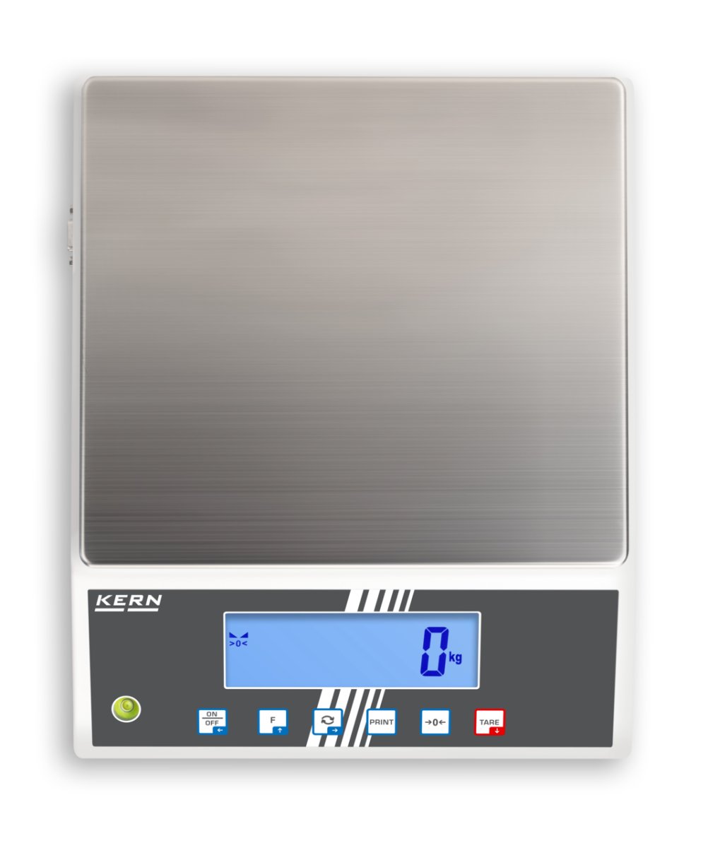KERN & SOHN FCB 6K-3DM FCB Bench Scale, 6000 g Capacity, 2 g Readability, IP65 Rated, USB / WiFi - FCB 6K-3DM - Bench Scales - KERN & SOHN - Weighcore