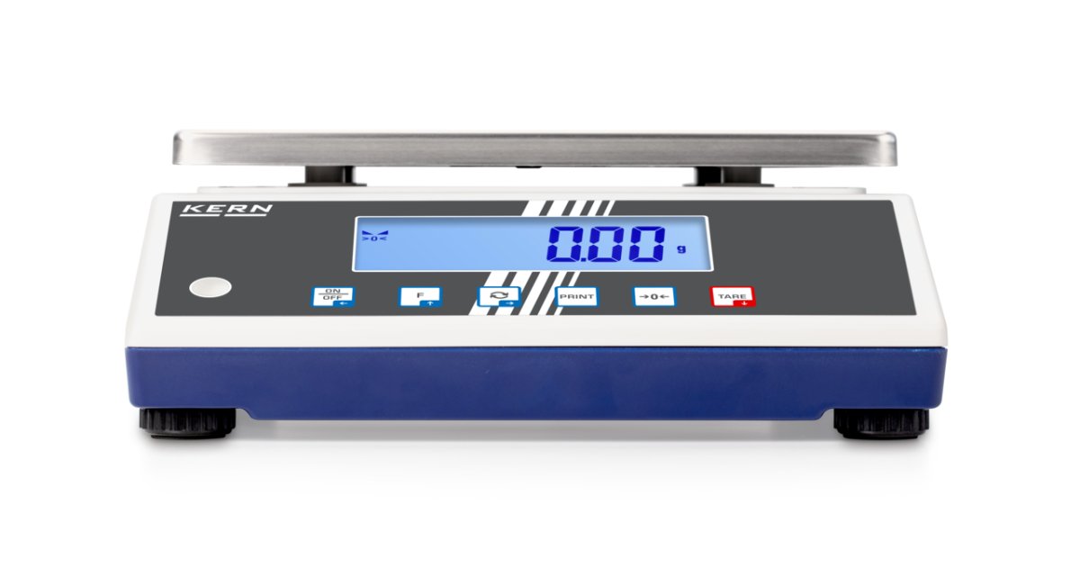 KERN & SOHN FCB 6K-5 FCB Bench Scale, 6000 g Capacity, 0.05 g Readability, IP65 Rated, RS-232 / USB - FCB 6K-5 - Bench Scales - KERN & SOHN - Weighcore