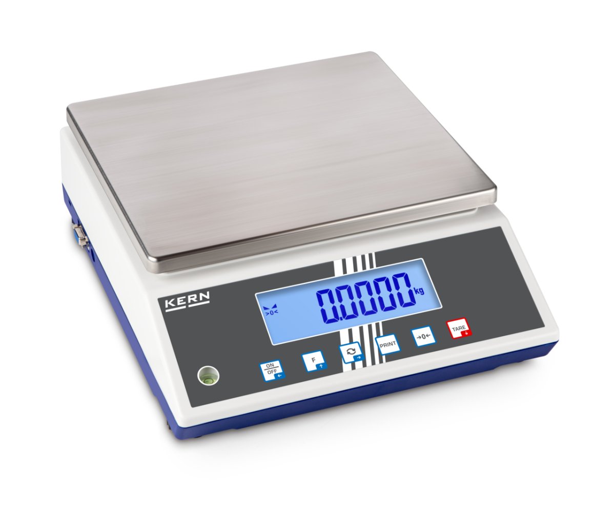 KERN & SOHN FCB 8K0.1 FCB Bench Scale, 8000 g Capacity, 0.1 g Readability, IP65 Rated, RS-232 / USB - FCB 8K0.1 - Bench Scales - KERN & SOHN - Weighcore