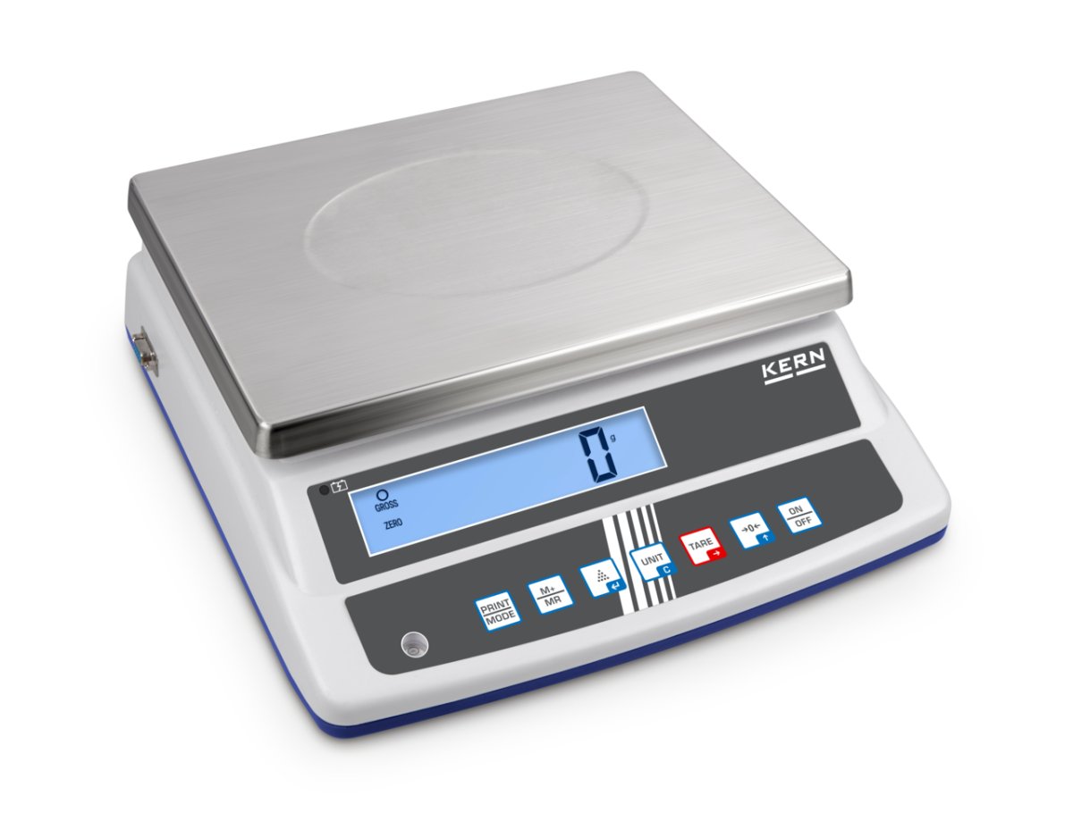 KERN & SOHN FCD 30K-2 FCD Bench Scale, 30000 g Capacity, 1 g Readability, RS-232 - FCD 30K-2 - Bench Scales - KERN & SOHN - Weighcore