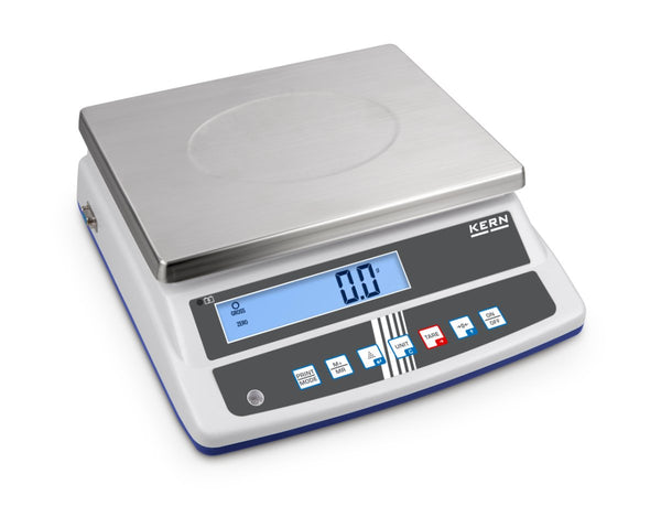 KERN & SOHN FCD 6K-3 FCD Bench Scale, 6000 g Capacity, 0.2 g Readability, RS-232