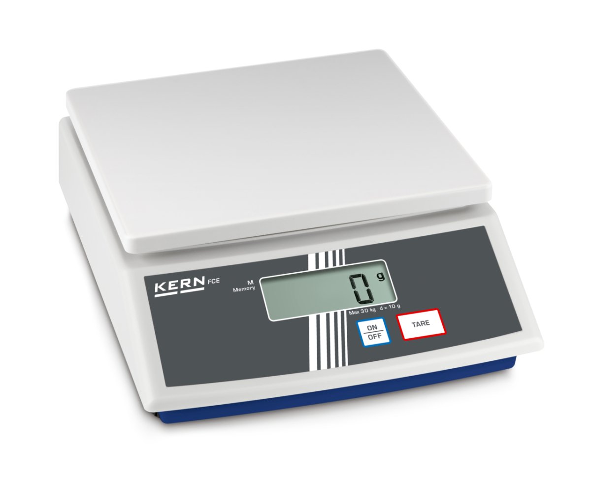 KERN & SOHN FCE 3K1N FCE Bench Scale, 3000 g Capacity, 1 g Readability - FCE 3K1N - Bench Scales - KERN & SOHN - Weighcore
