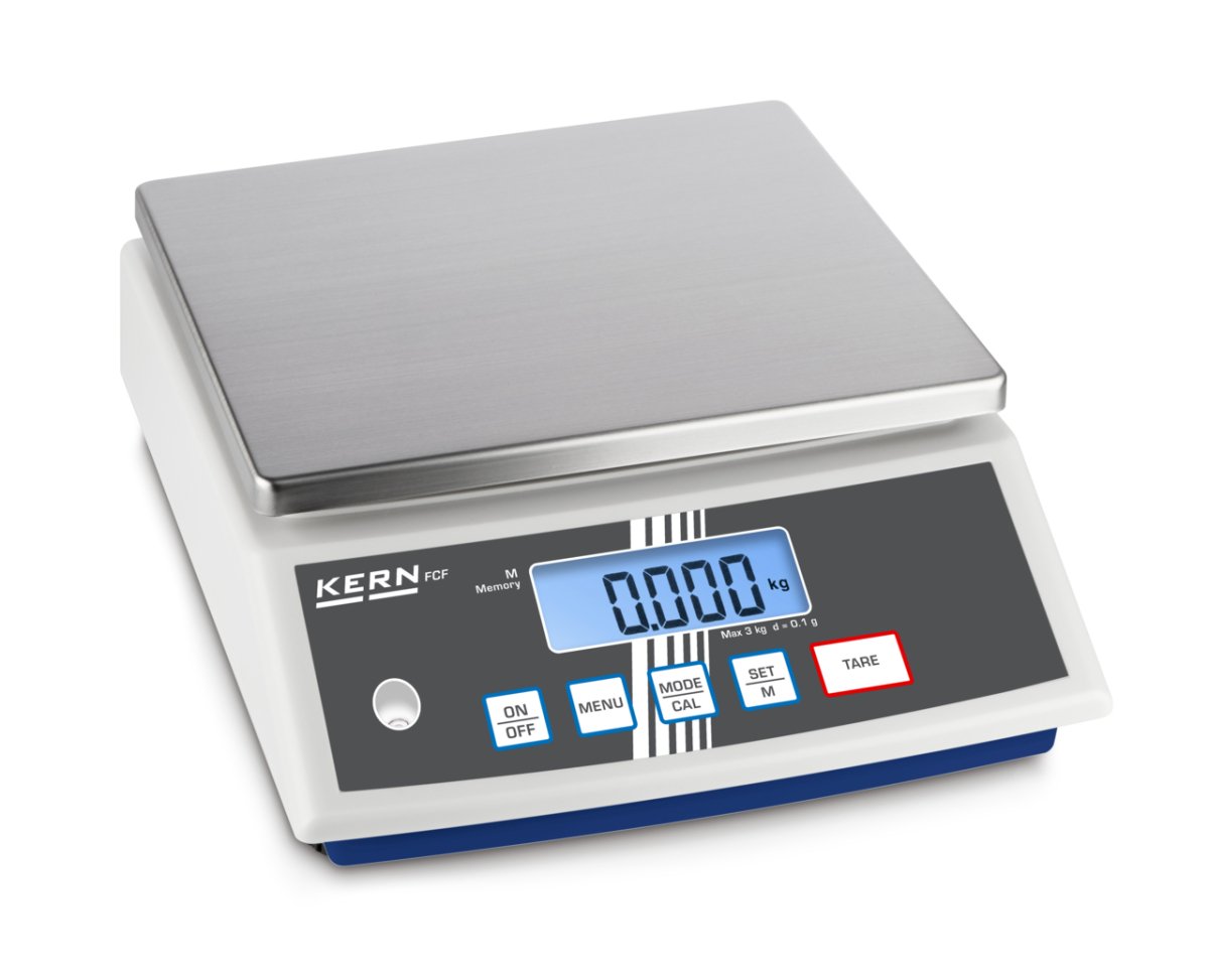 KERN & SOHN FCF 30K-3 FCF Bench Scale, 30000 g Capacity, 1 g Readability - FCF 30K-3 - Bench Scales - KERN & SOHN - Weighcore