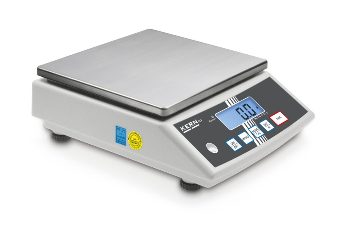 KERN & SOHN FCF 3K-4 FCF Bench Scale, 3000 g Capacity, 0.1 g Readability - FCF 3K-4 - Bench Scales - KERN & SOHN - Weighcore