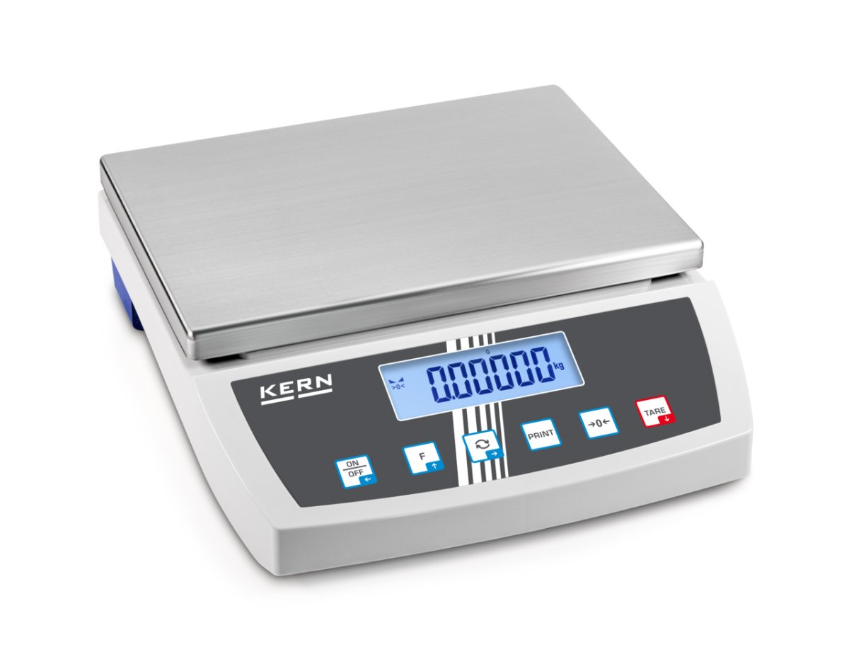 KERN & SOHN FKB 8K0.05 FKB Bench Scale, 8000 g Capacity, 0.05 g Readability, USB / WiFi - FKB 8K0.05 - Bench Scales - KERN & SOHN - Weighcore