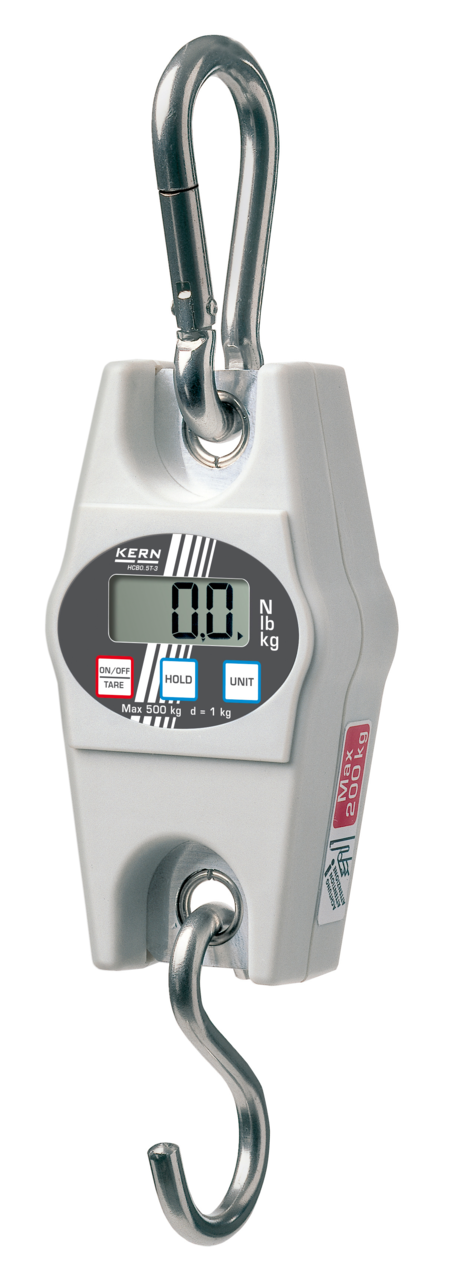 KERN & SOHN HCB 20K10 HCB Crane Scale, 20 kg Capacity, 0.01 kg Readability