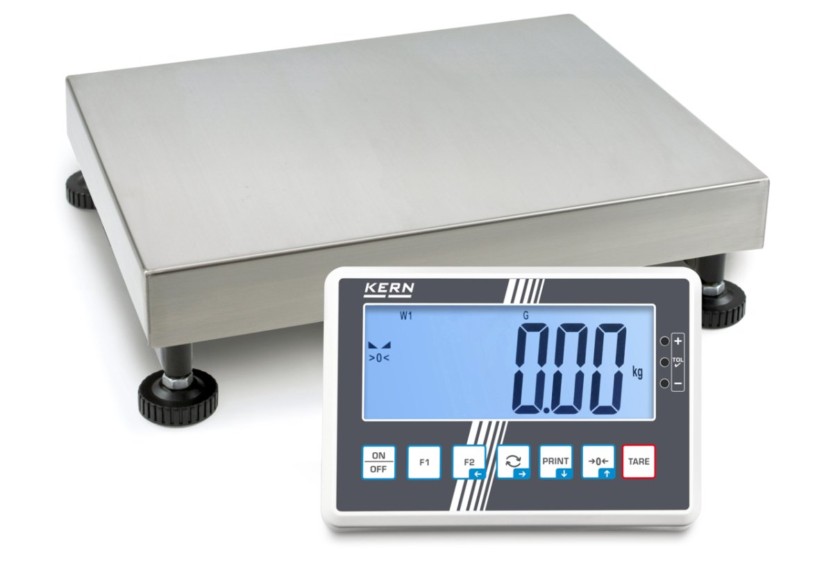 KERN & SOHN IFC 150K20DM IFC Platform Scale, 150 kg Capacity, 0.05 kg Readability, IP65 Rated, RS-232 / USB - IFC 150K20DM - Weigh Platforms - KERN & SOHN - Weighcore