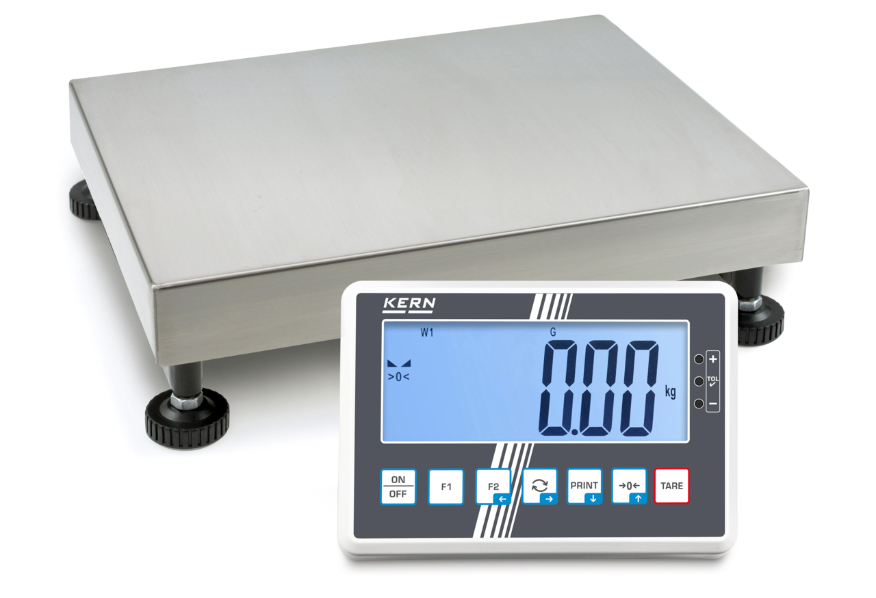 KERN & SOHN IFC 150K20DM IFC Platform Scale, 150 kg Capacity, 0.05 kg Readability, IP65 Rated, RS-232 / USB