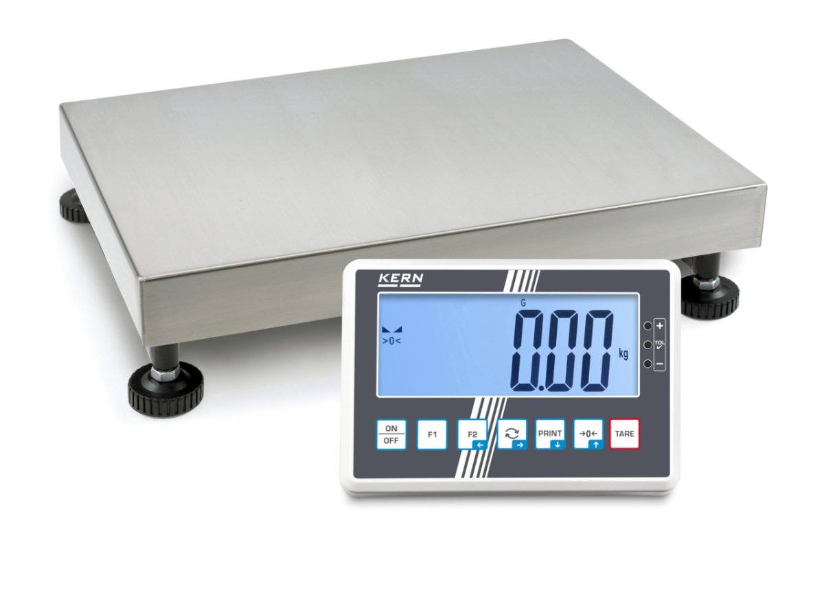 KERN & SOHN IFC 300K-2 IFC Platform Scale, 300 kg Capacity, 0.01 kg Readability, IP65 Rated, LCD with Backlight, RS-232 / USB - IFC 300K-2 - Weigh Platforms - KERN & SOHN - Weighcore