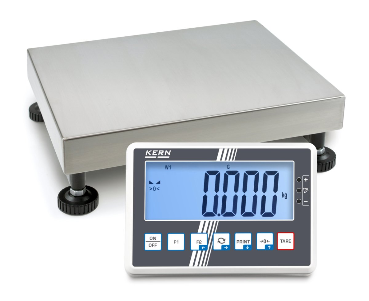 KERN & SOHN IFC 30K5DM IFC Platform Scale, 30 kg Capacity, 0.01 kg Readability, IP65 Rated, USB / Bluetooth - IFC 30K5DM - Weigh Platforms - KERN & SOHN - Weighcore