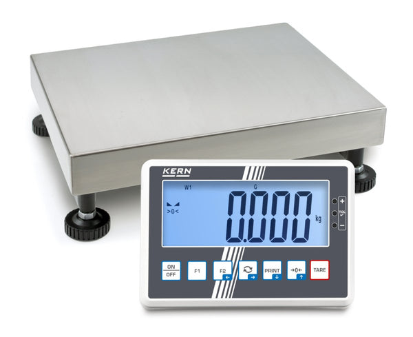 KERN & SOHN IFC 30K5DM IFC Platform Scale, 30 kg Capacity, 0.01 kg Readability, IP65 Rated, USB / Bluetooth