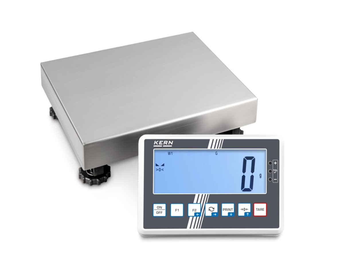 KERN & SOHN IFC 6K1DM IFC Platform Scale, 6000 g Capacity, 2 g Readability, IP65 Rated, USB / Bluetooth - IFC 6K1DM - Weigh Platforms - KERN & SOHN - Weighcore