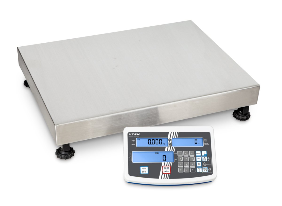 KERN & SOHN IFS 100K-2LM IFS Counting Scale, 150 kg Capacity, 0.05 kg Readability, IP65 Rated, RS-232 - IFS 100K-2LM - Counting Scales - KERN & SOHN - Weighcore