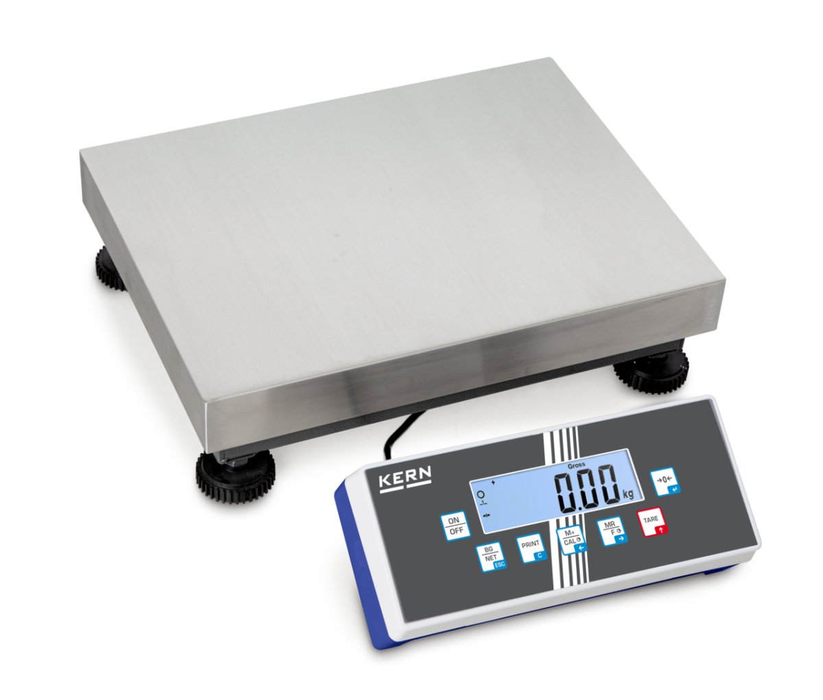 KERN & SOHN IOC 10K-3M IOC Platform Scale, 15 kg Capacity, 0.005 kg Readability, IP65 Rated, USB / WiFi - IOC 10K-3M - Weigh Platforms - KERN & SOHN - Weighcore