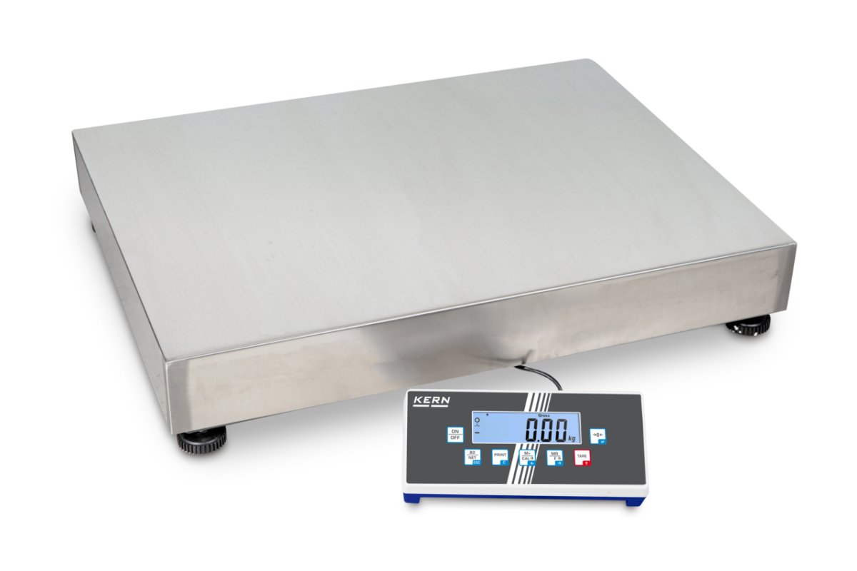 KERN & SOHN IOC 600K-1M IOC Platform Scale, 600 kg Capacity, 0.2 kg Readability, IP65 Rated, USB / WiFi - IOC 600K-1M - Weigh Platforms - KERN & SOHN - Weighcore