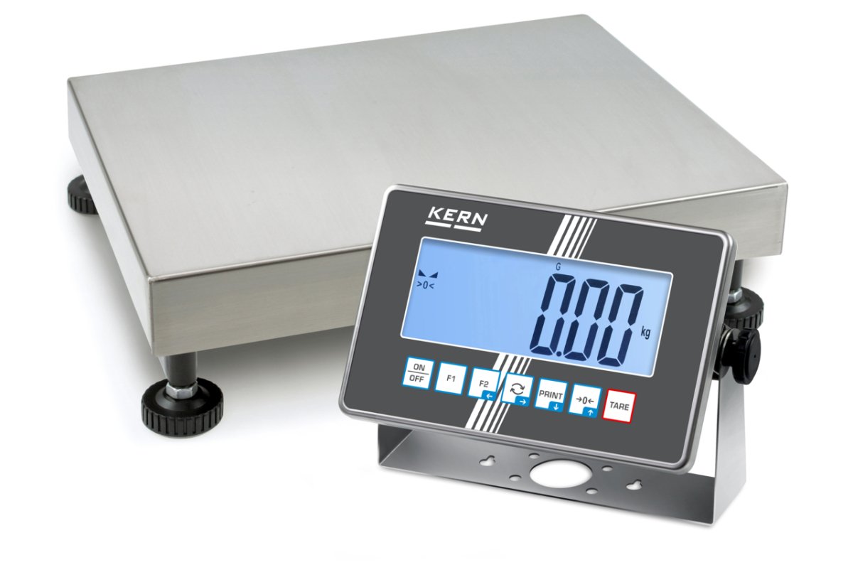 KERN & SOHN IXC 100K-2M IXC Platform Scale, 150 kg Capacity, 0.05 kg Readability, IP68 Rated, RS-232 / USB - IXC 100K-2M - Weigh Platforms - KERN & SOHN - Weighcore