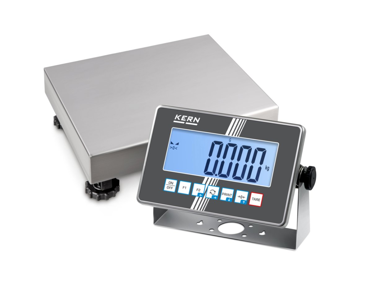KERN & SOHN IXC 6K-3M IXC Platform Scale, 6 kg Capacity, 0.002 kg Readability, IP68 Rated, RS-232 / USB - IXC 6K-3M - Weigh Platforms - KERN & SOHN - Weighcore
