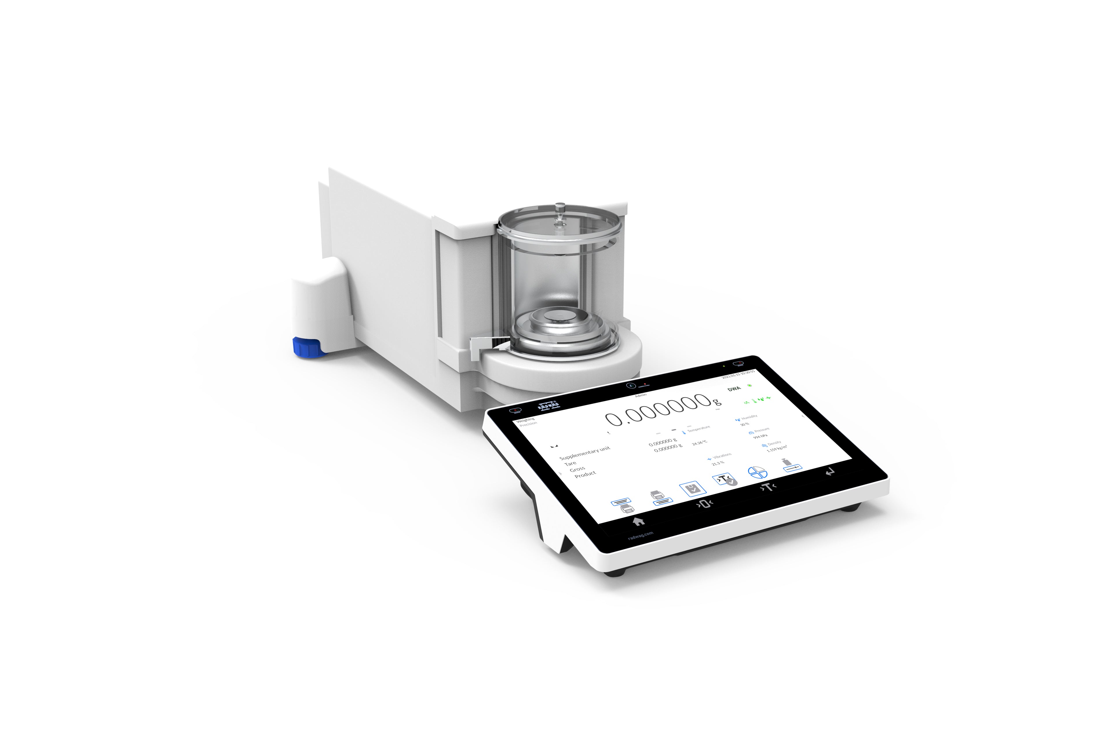 RADWAG MYA 0.8/3.5Y MYA 5Y Microbalance - 0.8/3g Capacity, 1/10µg Readability