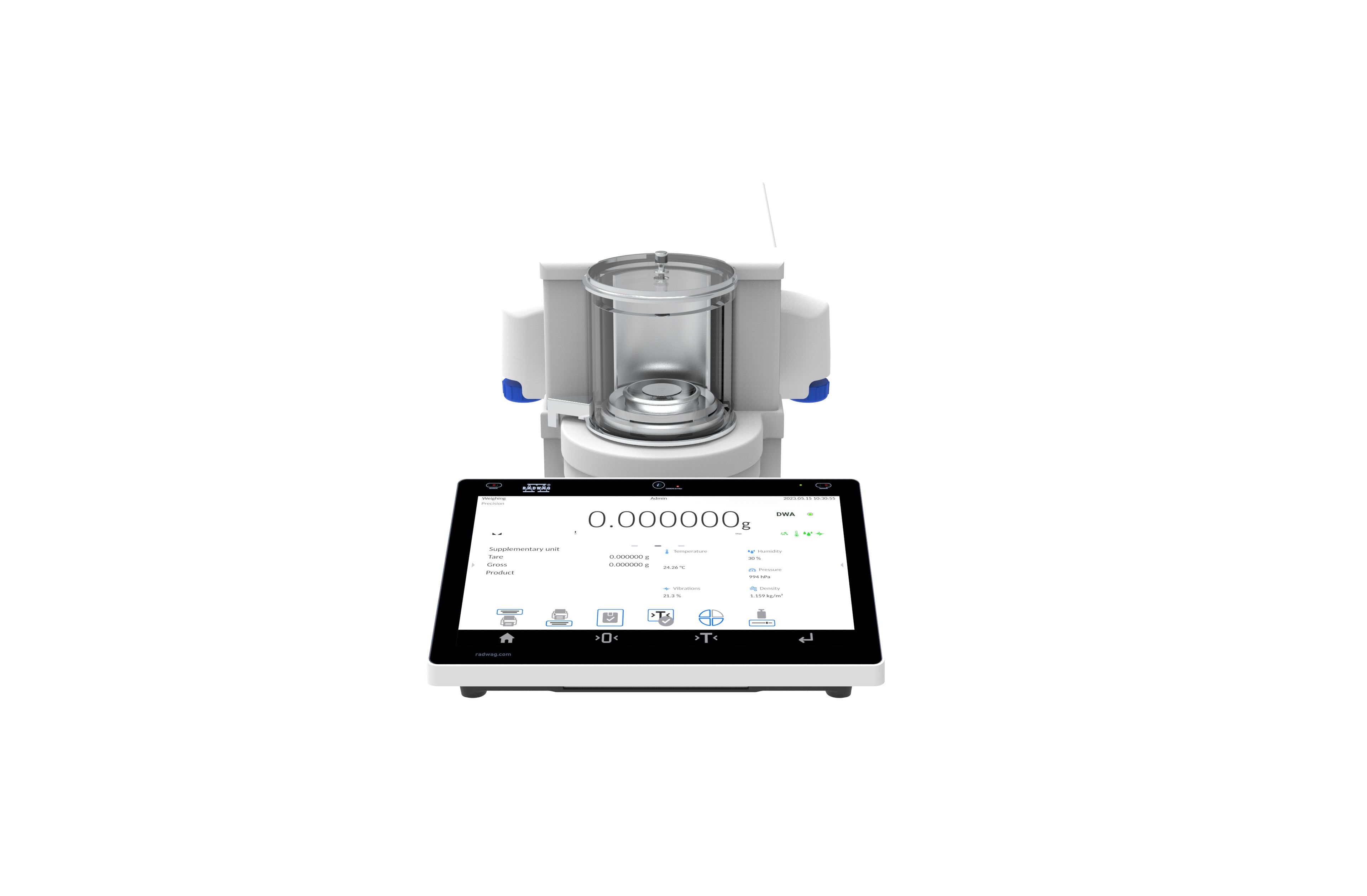 RADWAG MYA 0.8/3.5Y MYA 5Y Microbalance, 0.8/3g Capacity, 1/10µg Readability, 21 CFR Part 11, Internal Calibration, OIML Class I