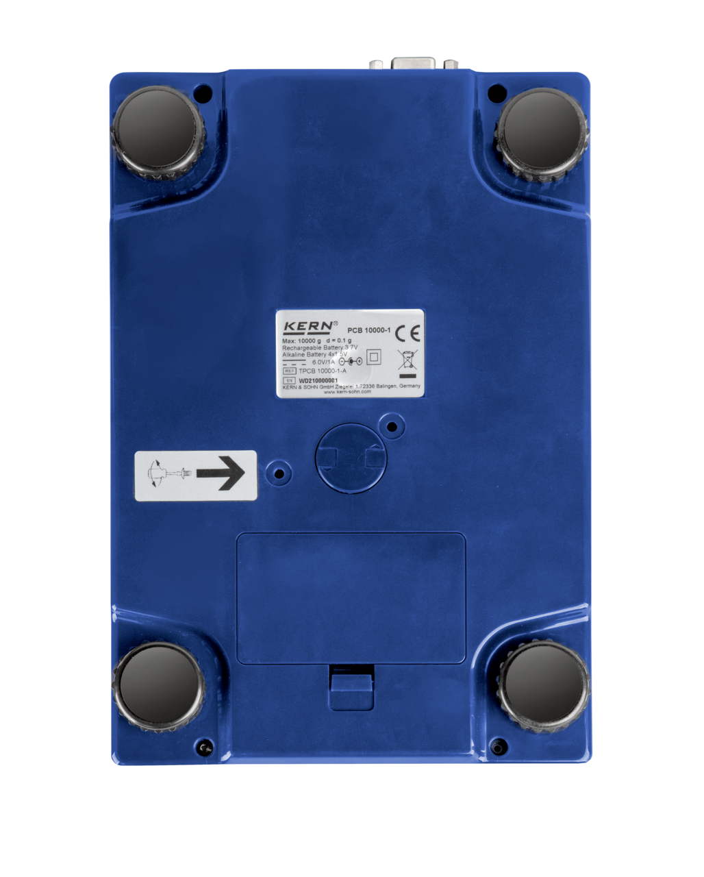 KERN & SOHN PCB 3000-2 PCB Precision Balance, 3600 g Capacity, 0.01 g Readability, RS-232 / USB