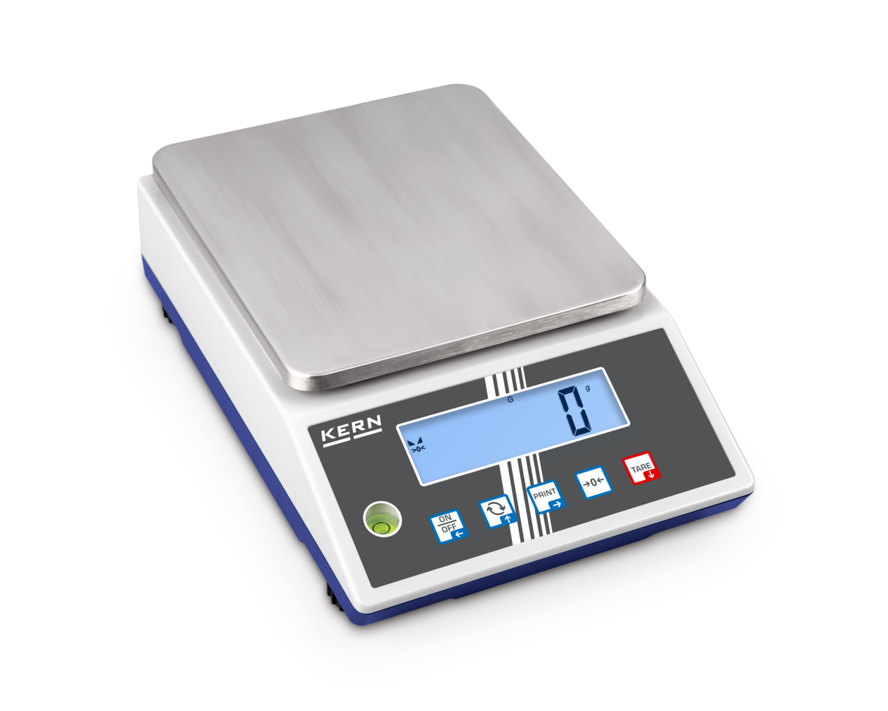 KERN & SOHN PCB 6000-0 PCB Precision Balance, 6000 g Capacity, 1 g Readability, RS-232 / USB