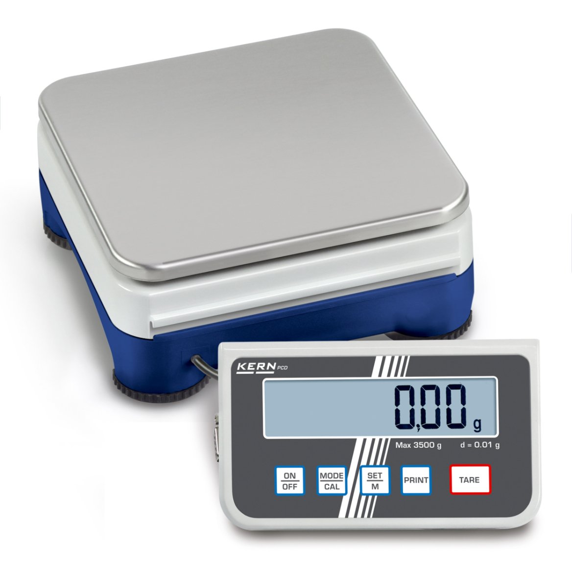 KERN & SOHN PCD 6K-4 PCD Precision Balance, 6000 g Capacity, 0.1 g Readability, RS-232 - PCD 6K-4 - Precision Balances - KERN & SOHN - Weighcore
