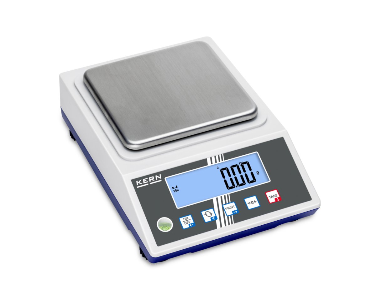 KERN & SOHN PCJ 600-2M PCJ Precision Balance, 600 g Capacity, 0.01 g Readability, Internal Calibration, RS-232 / USB - PCJ 600-2M - Precision Balances - KERN & SOHN - Weighcore