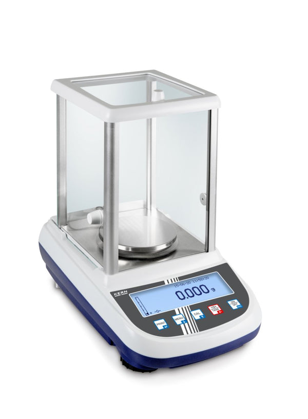 KERN & SOHN PLJ 2000-3A PLJ Precision Balance, 2100 g Capacity, 0.001 g Readability, Internal Calibration, LCD Graphic Display, RS-232
