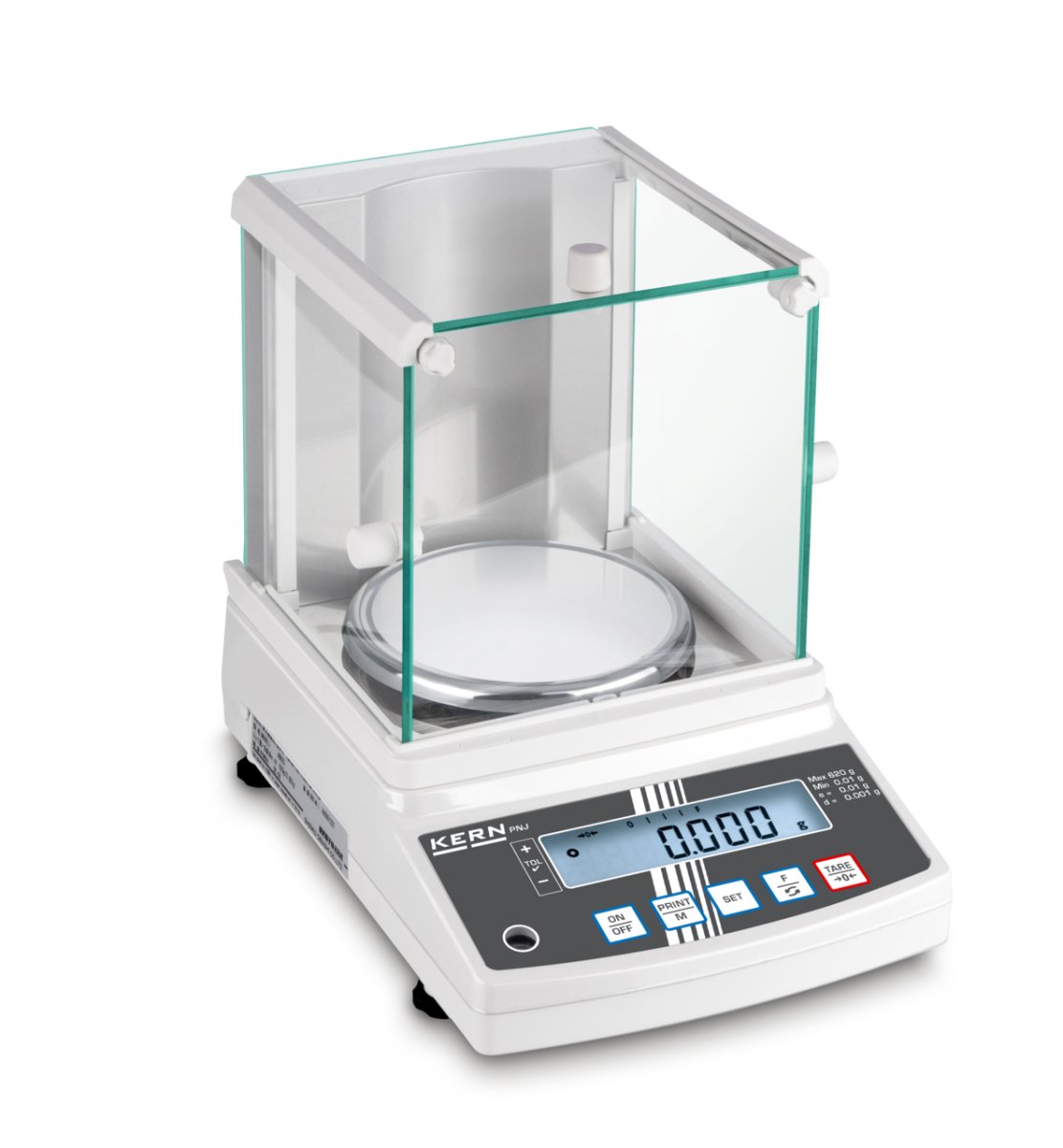 KERN & SOHN PNJ 600-3M PNJ Precision Balance, 620 g Capacity, 0.001 g Readability, Internal Calibration, RS-232 - PNJ 600-3M - Precision Balances - KERN & SOHN - Weighcore