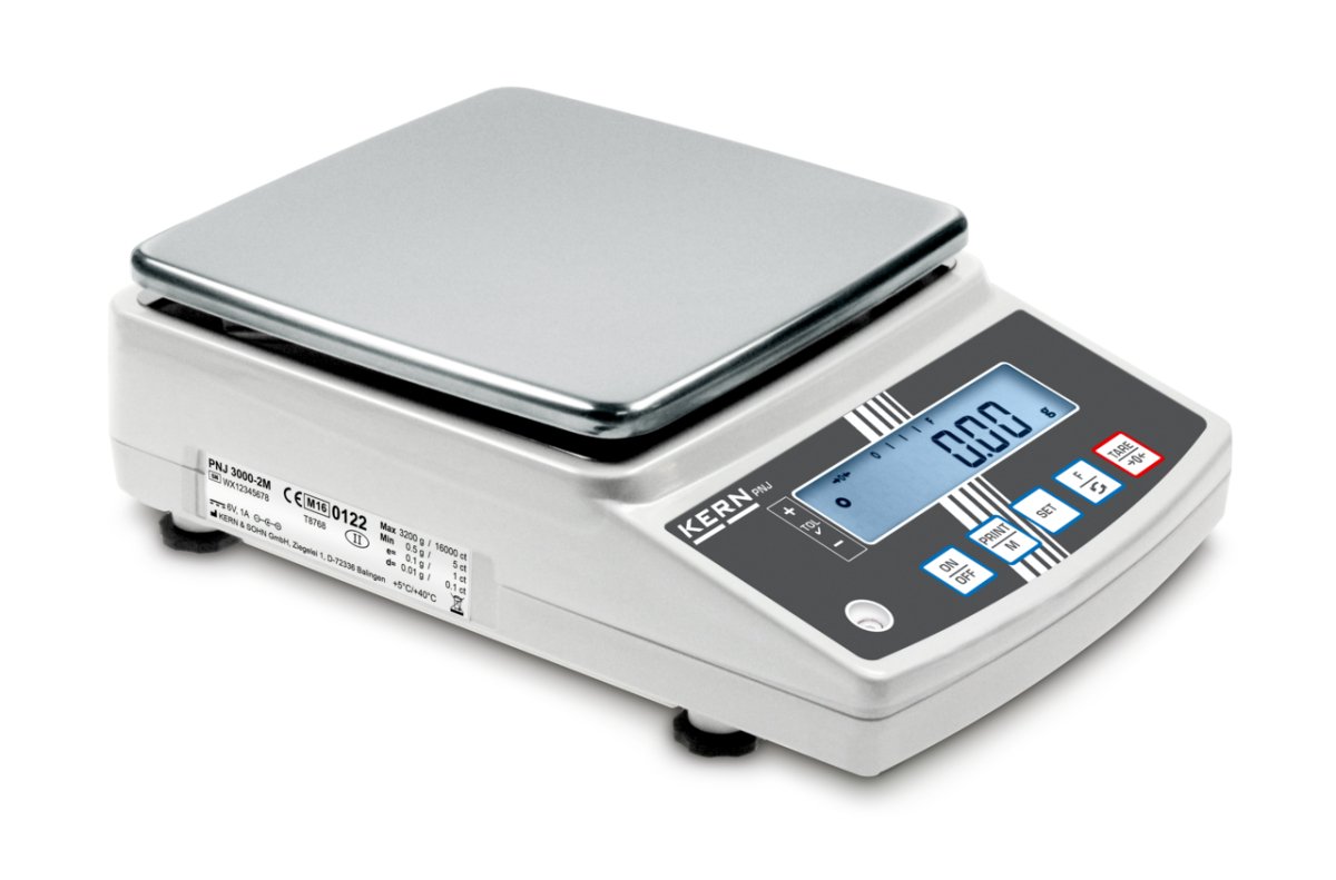 KERN & SOHN PNS 3000-2 PNS Precision Balance, 3200 g Capacity, 0.01 g Readability, RS-232 - PNS 3000-2 - Precision Balances - KERN & SOHN - Weighcore