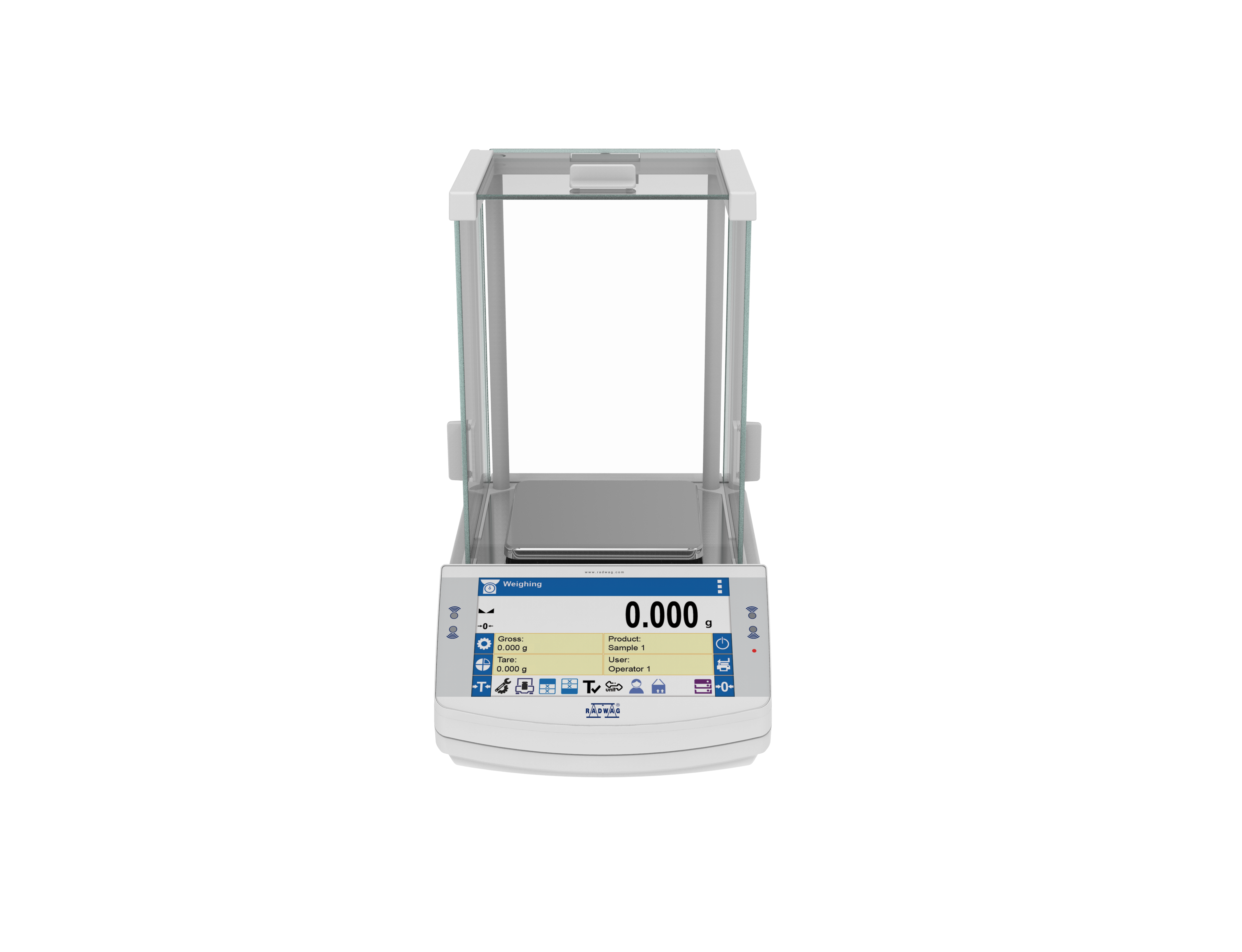 RADWAG PS X7 PS 1000.X7 Precision Balance, 1000g Capacity, 1mg Readability, Internal Calibration, OIML Class II