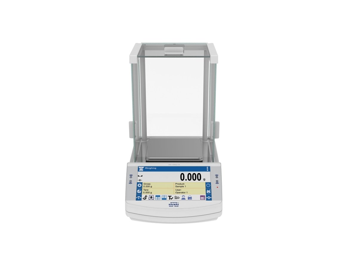 RADWAG PS X7 PS 200/2000.X7 Precision Balance, 200/2000g Capacity, 1/10mg Readability, Internal Calibration, OIML Class II - PS2002000X7 - Precision Balances - Radwag - Weighcore