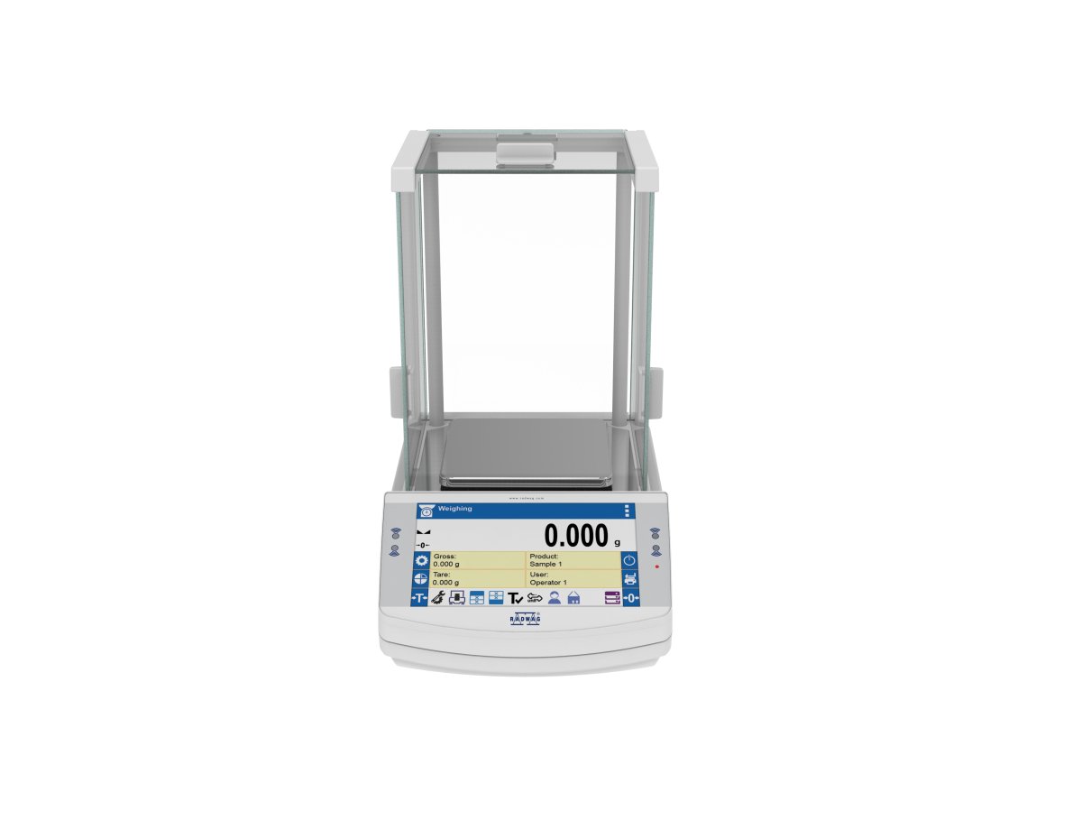 RADWAG PS X7 PS 210.X7 Precision Balance, 210g Capacity, 1mg Readability, Internal Calibration, OIML Class II - PS210X7 - Precision Balances - Radwag - Weighcore