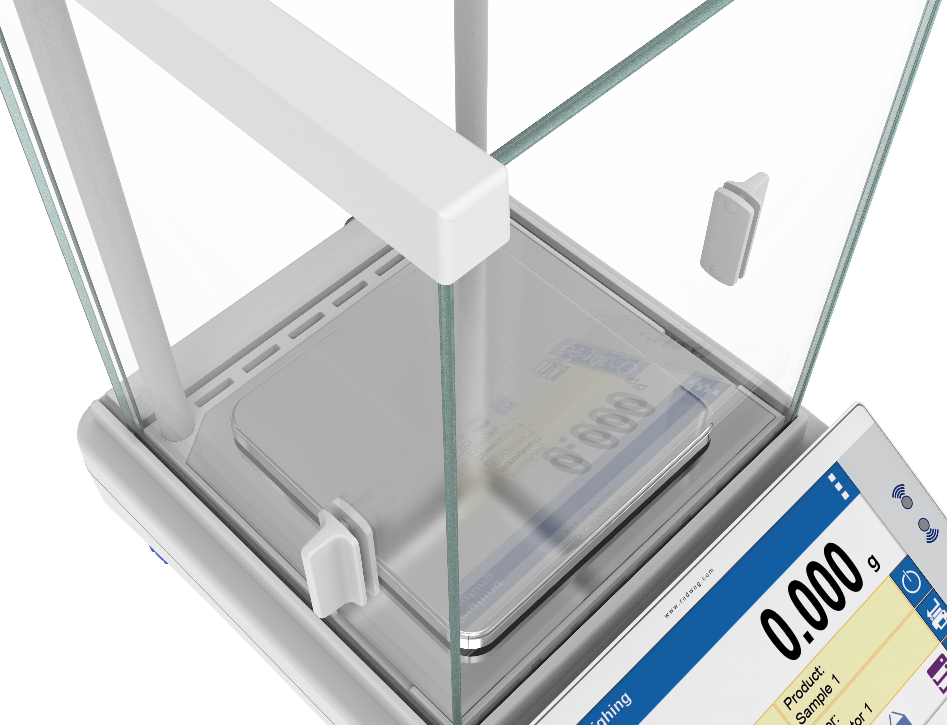 RADWAG PS X7 PS 600.X7 Precision Balance, 600g Capacity, 1mg Readability, Internal Calibration, OIML Class II