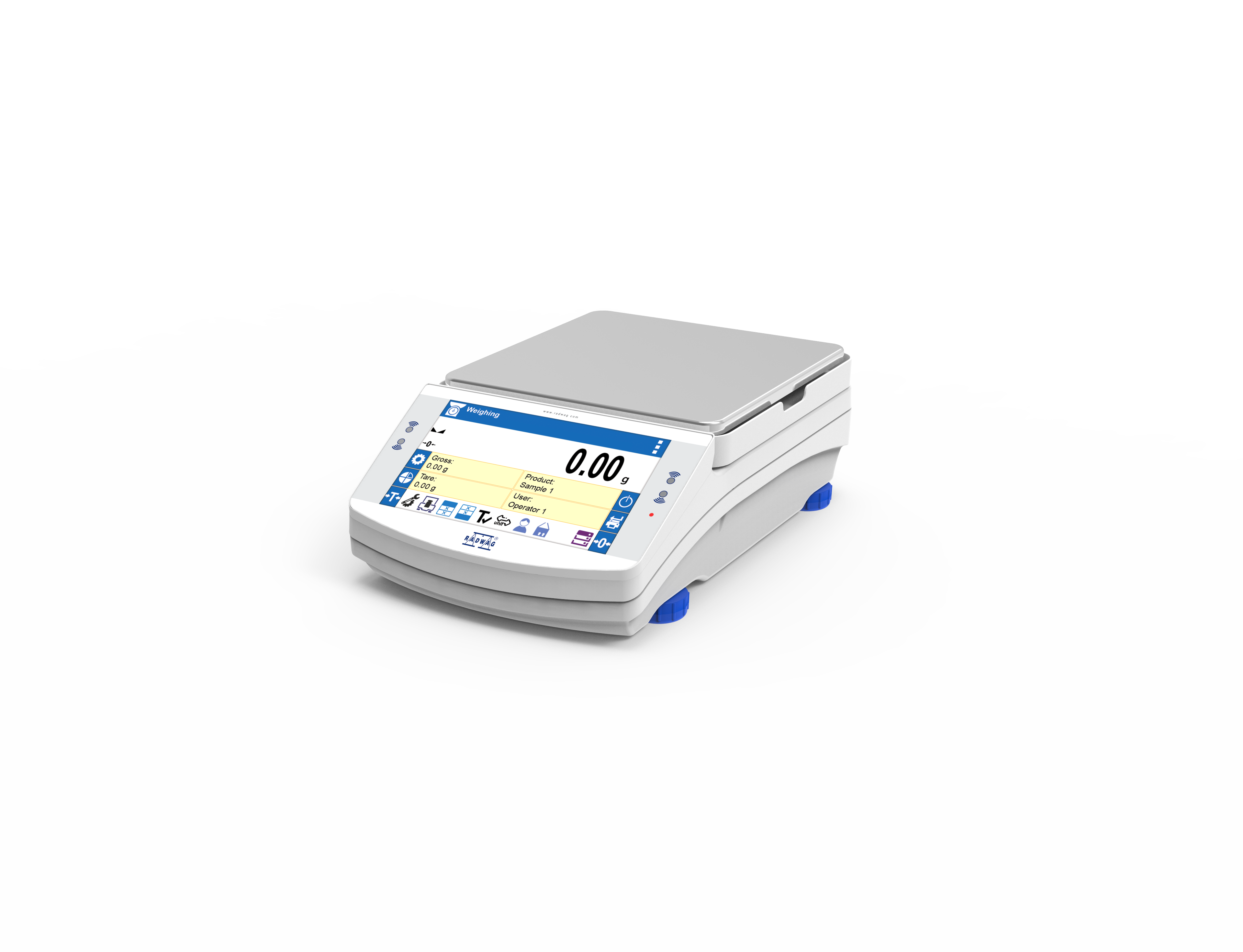 RADWAG PS X7.M PS 6100.X7.M Precision Balance, 6100g Capacity, 10mg Readability, Internal Calibration, OIML Class II